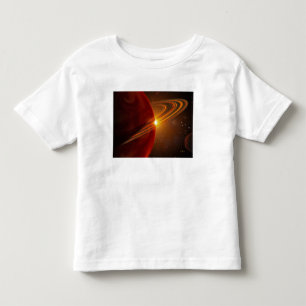 Camiseta Infantil Uma órbita gigante do planeta sol-como o Ce da