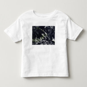 Camiseta Infantil Uma pena vulcânica do caldera de Rabaul