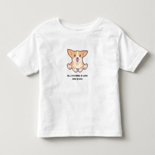 Camiseta Infantil Unisex Amor de Cachorrinho