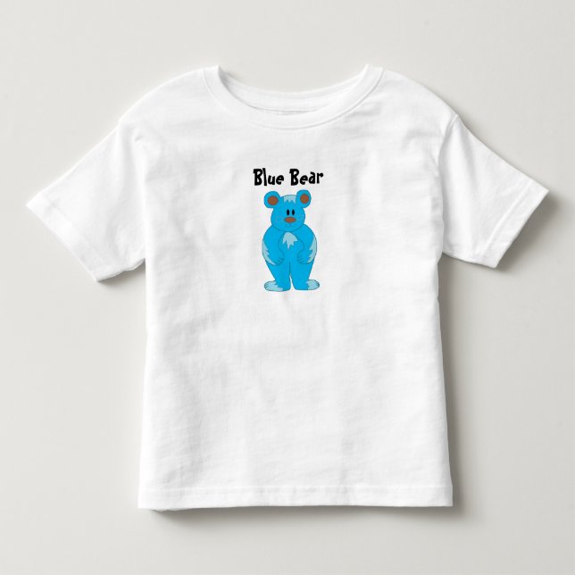 Camiseta Infantil Urso de Desenho Animado (Frente)