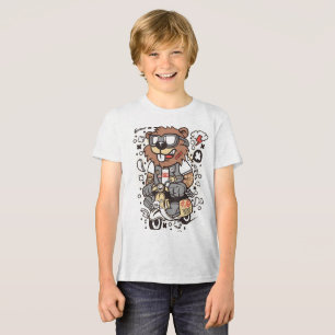 Camiseta Infantil Urso Lenhador Legal - Artístico