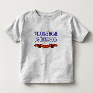 Camiseta Infantil USS Home bem-vindo Chung-Hoon