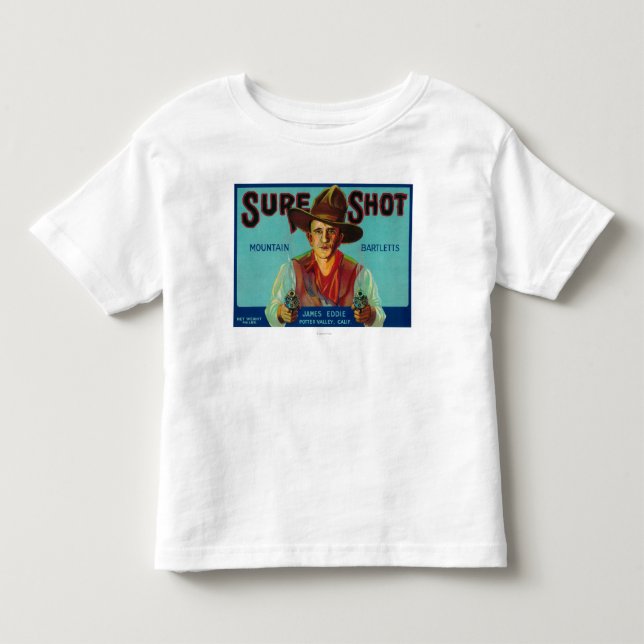 Camiseta Infantil Vale certo de LabelPotter da caixa da pera do (Frente)