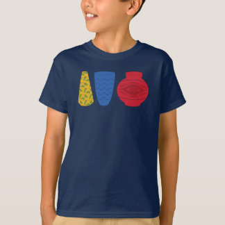 Camiseta Infantil Vasos Egípcios Modernos