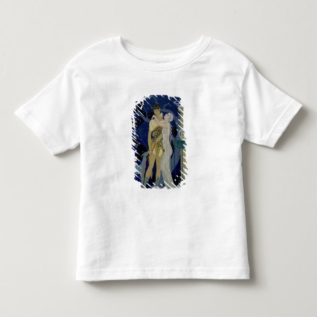 Camiseta Infantil Venus e Adonis (litho da cor) (Frente)