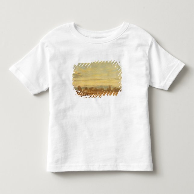 Camiseta Infantil Verão de John Constable | - paisagem da noite (Frente)