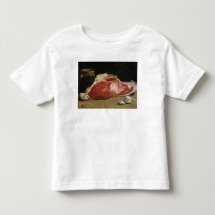 Camiseta Infantil Vida de Claude Monet   ainda, a junção da carne