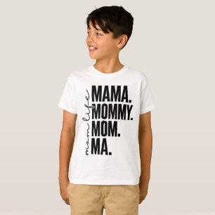 Camiseta Infantil Vida de Mãe   Mãe Mamãe