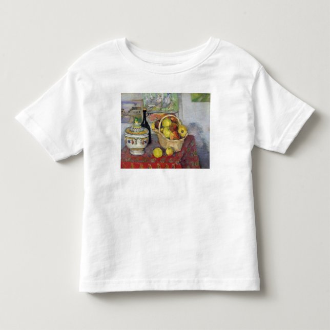 Camiseta Infantil Vida de Paul Cezanne | ainda com Tureen, c.1877 (Frente)