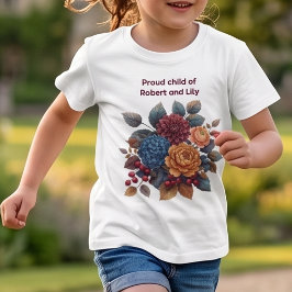 Camiseta Infantil Vintage Floral Rica Proud Child