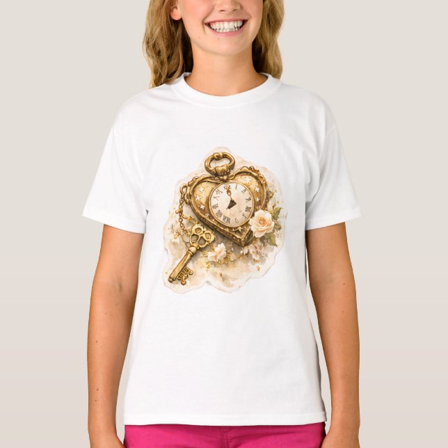 Camiseta Infantil Vintage Golden Time (Frente)