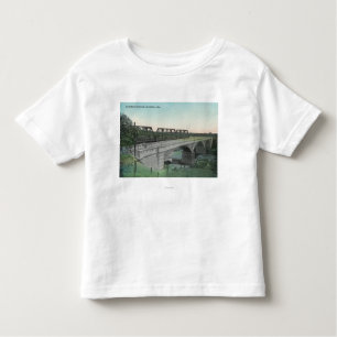 Camiseta Infantil Vista aérea da angra BridgeWinters de Putah, CA