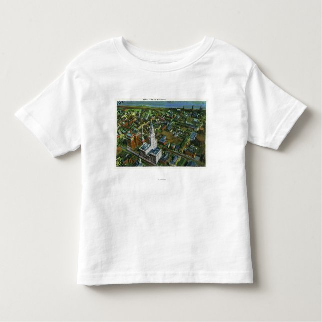 Camiseta Infantil Vista aérea da cidade 2 (Frente)