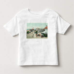 Camiseta Infantil Vista aérea da cidade da barraca e da plaza do