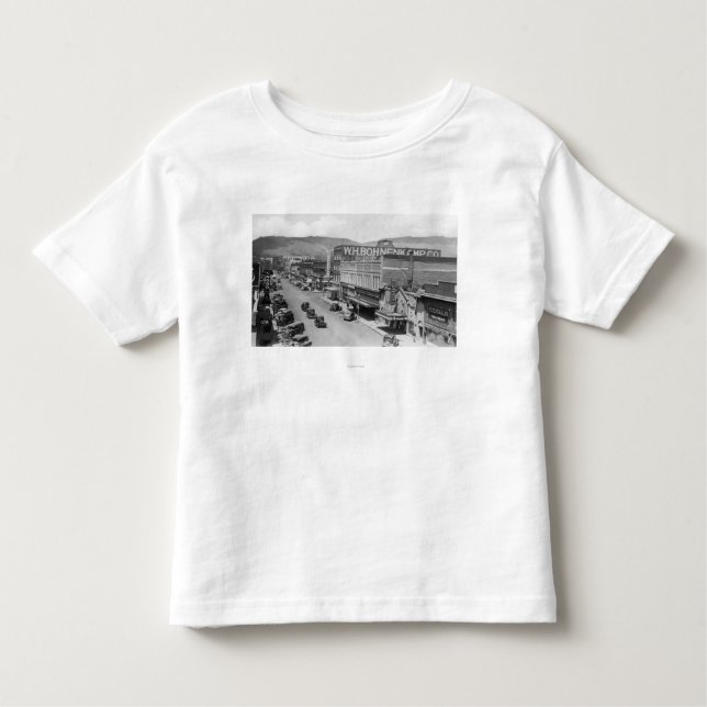 Camiseta Infantil Vista aérea da cidade StreetLa grandioso, OU (Frente)