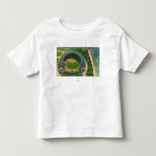 Camiseta Infantil Vista aérea de StadiumCleveland municipal, OH
