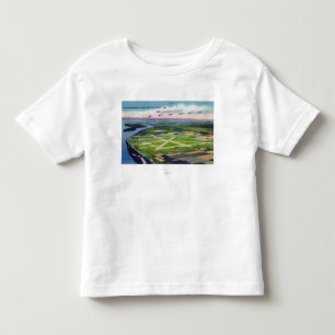Camiseta Infantil Vista aérea do aeroporto de Portland-Colômbia