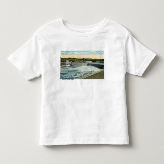 Camiseta Infantil Vista da represa de Libby-Dingleys (Frente)