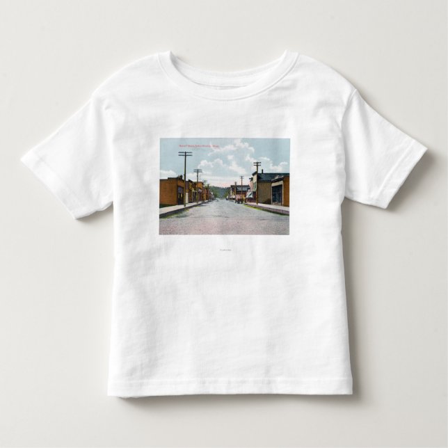 Camiseta Infantil Vista da rua de Metcalf (Frente)