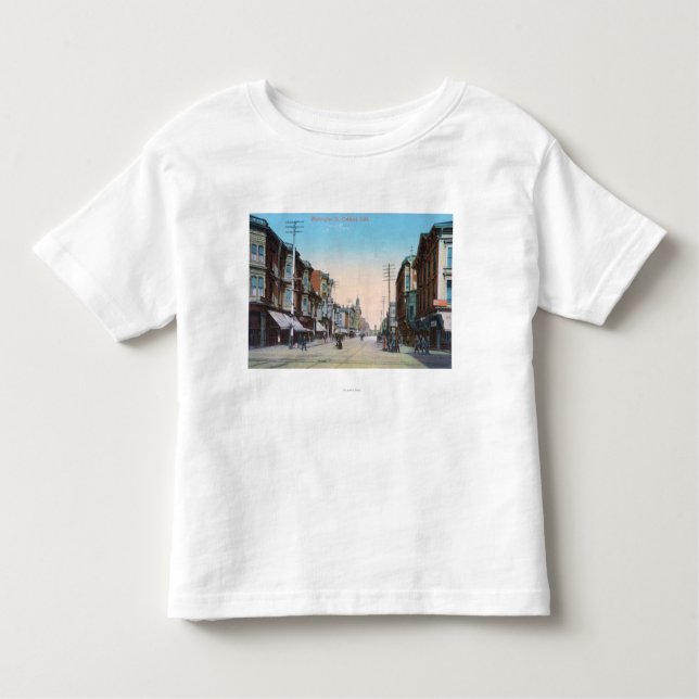 Camiseta Infantil Vista da rua de Washington # do 2Oakland, CA (Frente)