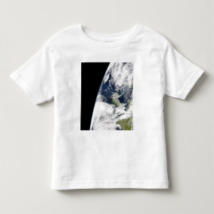 Camiseta Infantil Vista da terra do espaço
