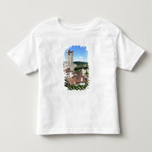 Camiseta Infantil Vista da vila e da igreja (foto)