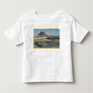 Camiseta Infantil Vista de dunas de areia ao lado da costa
