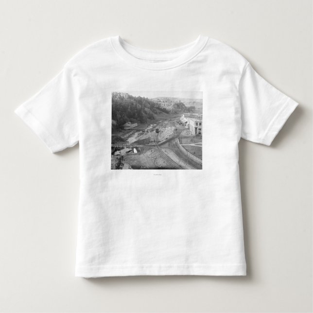 Camiseta Infantil Vista de Hot Springs, fotografia do SD (Frente)