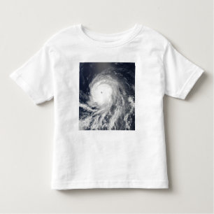 Camiseta Infantil Vista de satélite do furacão Celia