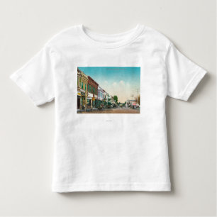 Camiseta Infantil Vista de StreetHealdsburg do leste, CA