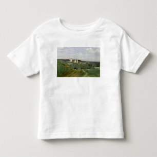 Camiseta Infantil Vista do castelo de Pierrefonds, c.1840-45