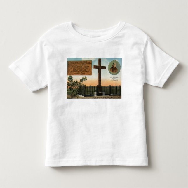 Camiseta Infantil Vista do monumento de Serra, cidade velha San (Frente)