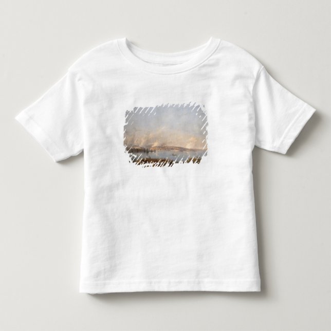 Camiseta Infantil Vista do porto de Sebastopol durante o crime (Frente)