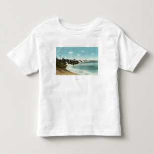 Camiseta Infantil Vista do surf e do quebra-mar