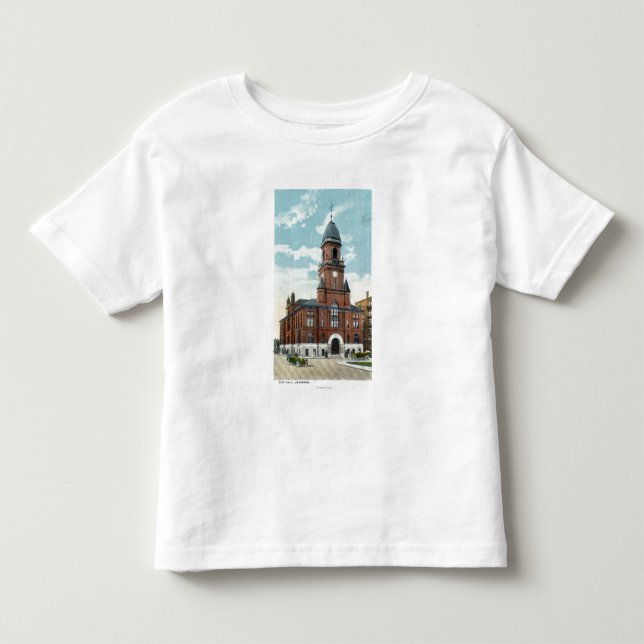 Camiseta Infantil Vista exterior da câmara municipal (Frente)