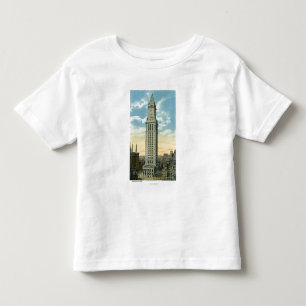 Camiseta Infantil Vista exterior da casa feita sob encomenda