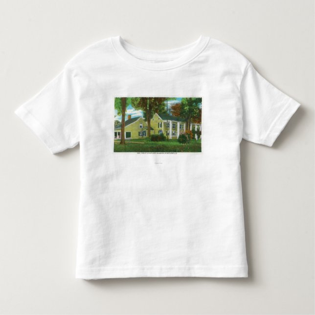 Camiseta Infantil Vista exterior da mansão do Gen Philip Schuyler (Frente)