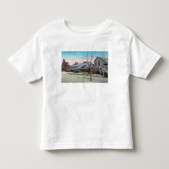 Camiseta Infantil Vista exterior da mina do império (Frente)