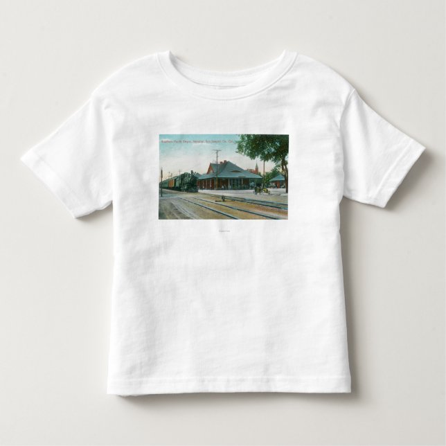 Camiseta Infantil Vista exterior do depósito pacífico do sul (Frente)