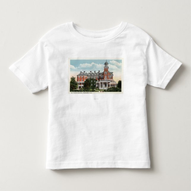 Camiseta Infantil Vista exterior do hospital do St. Vincent (Frente)