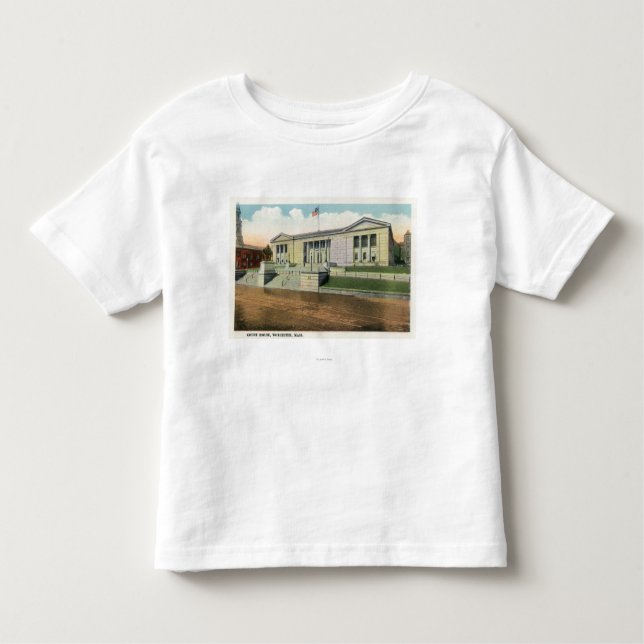 Camiseta Infantil Vista exterior do tribunal (Frente)
