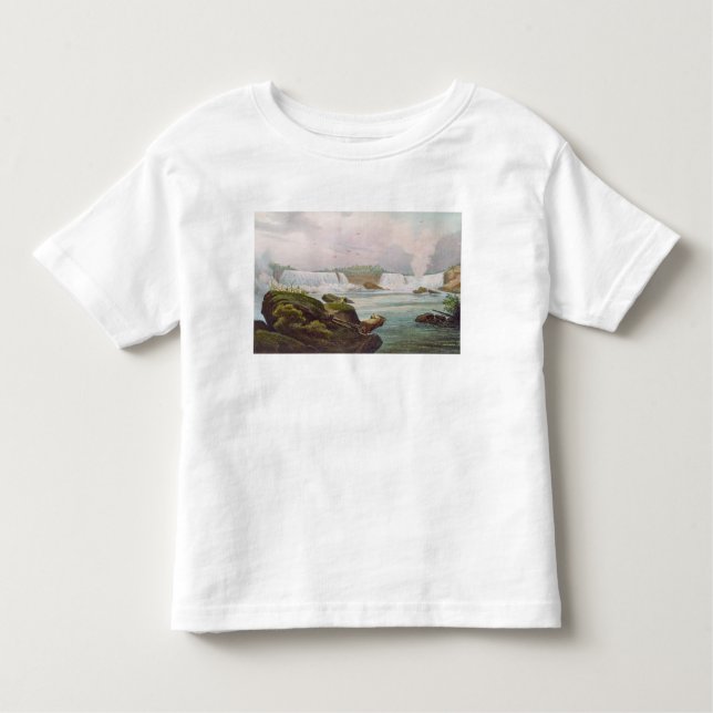 Camiseta Infantil Vista geral de Niagara Falls do lado canadense (Frente)