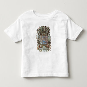 Camiseta Infantil Vista interior da capela de Sistine