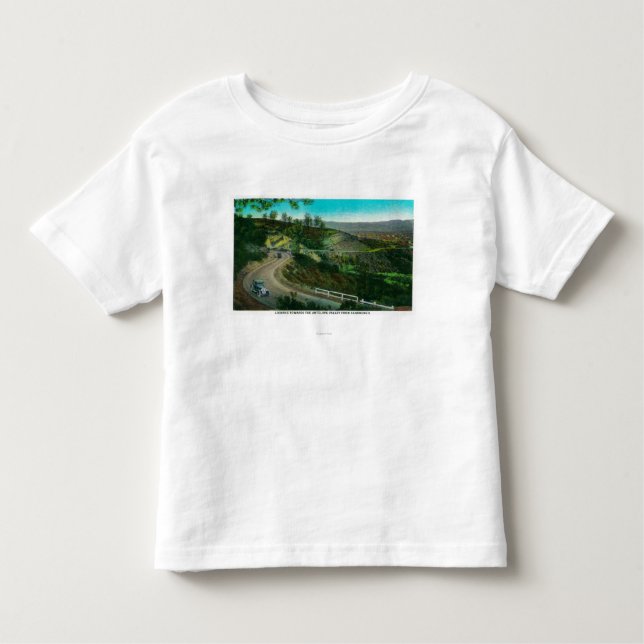 Camiseta Infantil Vista para o vale do antílope de Sandberg (Frente)