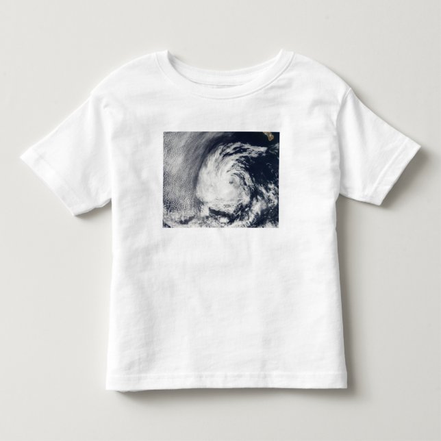 Camiseta Infantil Vista por satélite do Blas de Depressão Tropical (Frente)