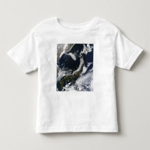 Camiseta Infantil Vista satélite de Japão
