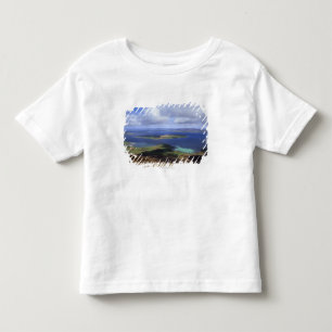 Camiseta Infantil Vista superior: continente do som, o graemsay & do