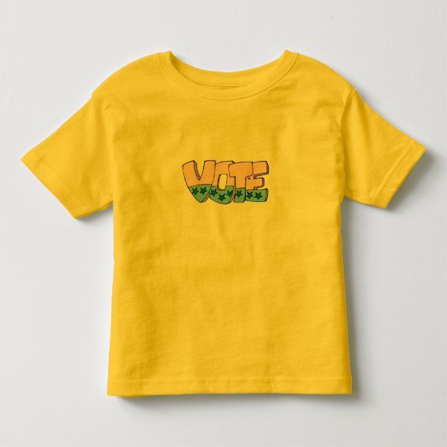 Camiseta Infantil Votar com Estrelas - (Frente)