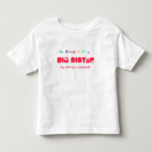 Camiseta Infantil Vou ser uma irmã mais velha!