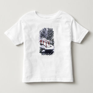 Camiseta Infantil WA, Seattle, Ponte da Lua e lago após o inverno